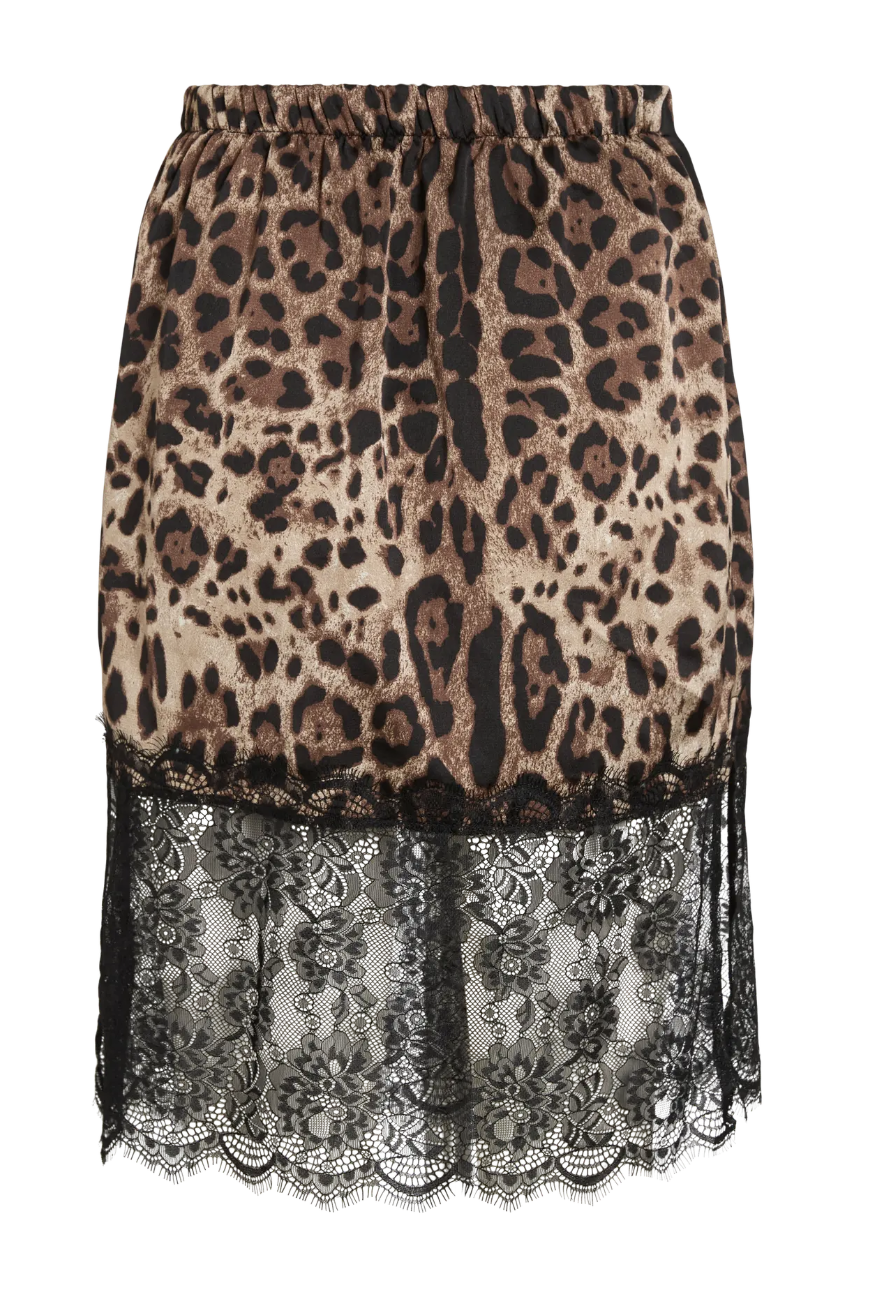 INFERNO LACE SATIN SKIRT