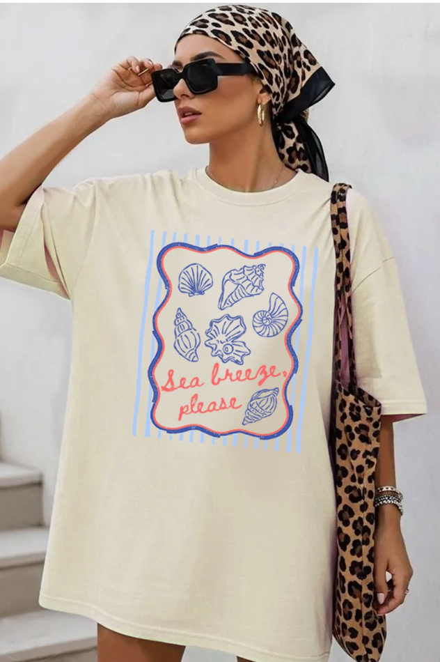 SEA BREEZE GRAPHIC T-SHIRT (OATMEAL)