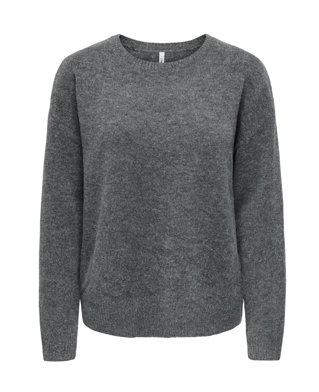OLIVIA CREW NECK SWEATER | ONLY (CHARCOAL)