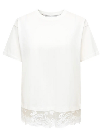 VIVVI LACE BOTTOM TOP (WHITE)