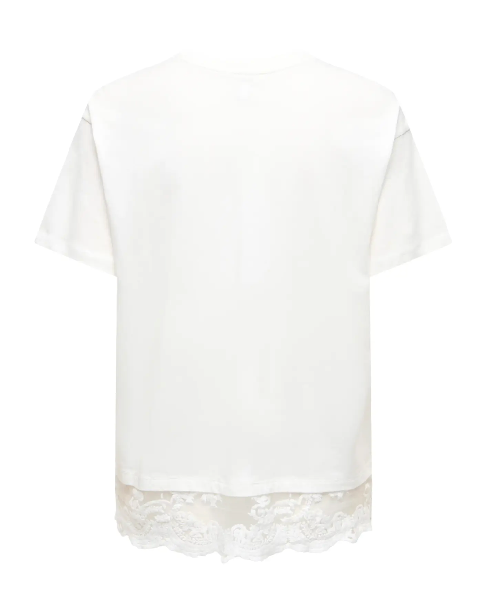 VIVVI LACE BOTTOM TOP (WHITE)