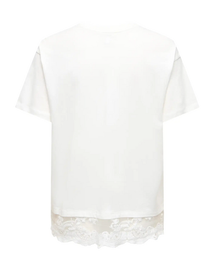 VIVVI LACE BOTTOM TOP (WHITE)