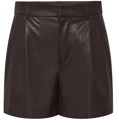 SMOOTH HW FAUX LEATHER SHORTS (CHOCOLATE TORTE) | ONLY