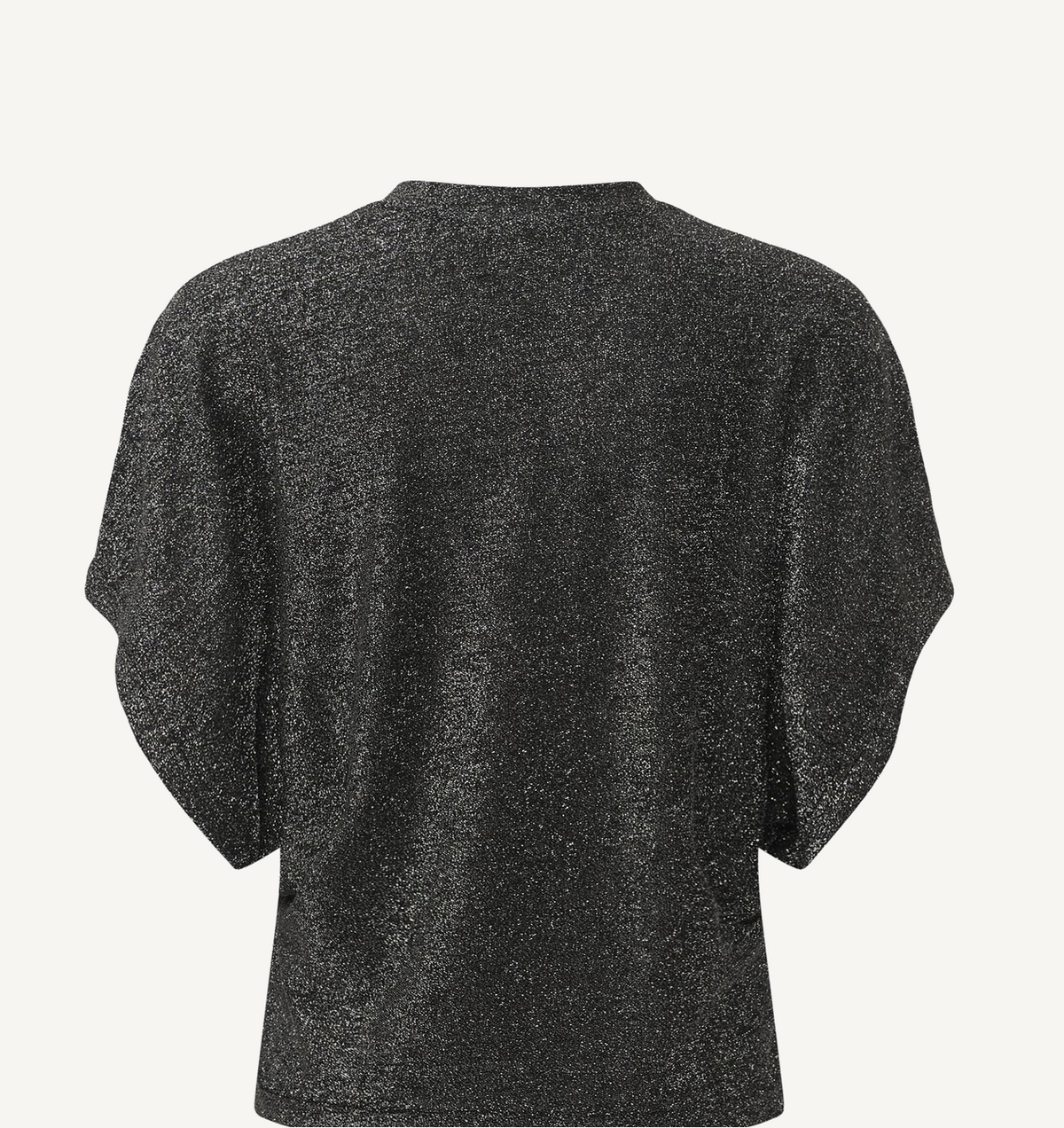 KArebecca T-Shirt - Silver black glitter - Metallic