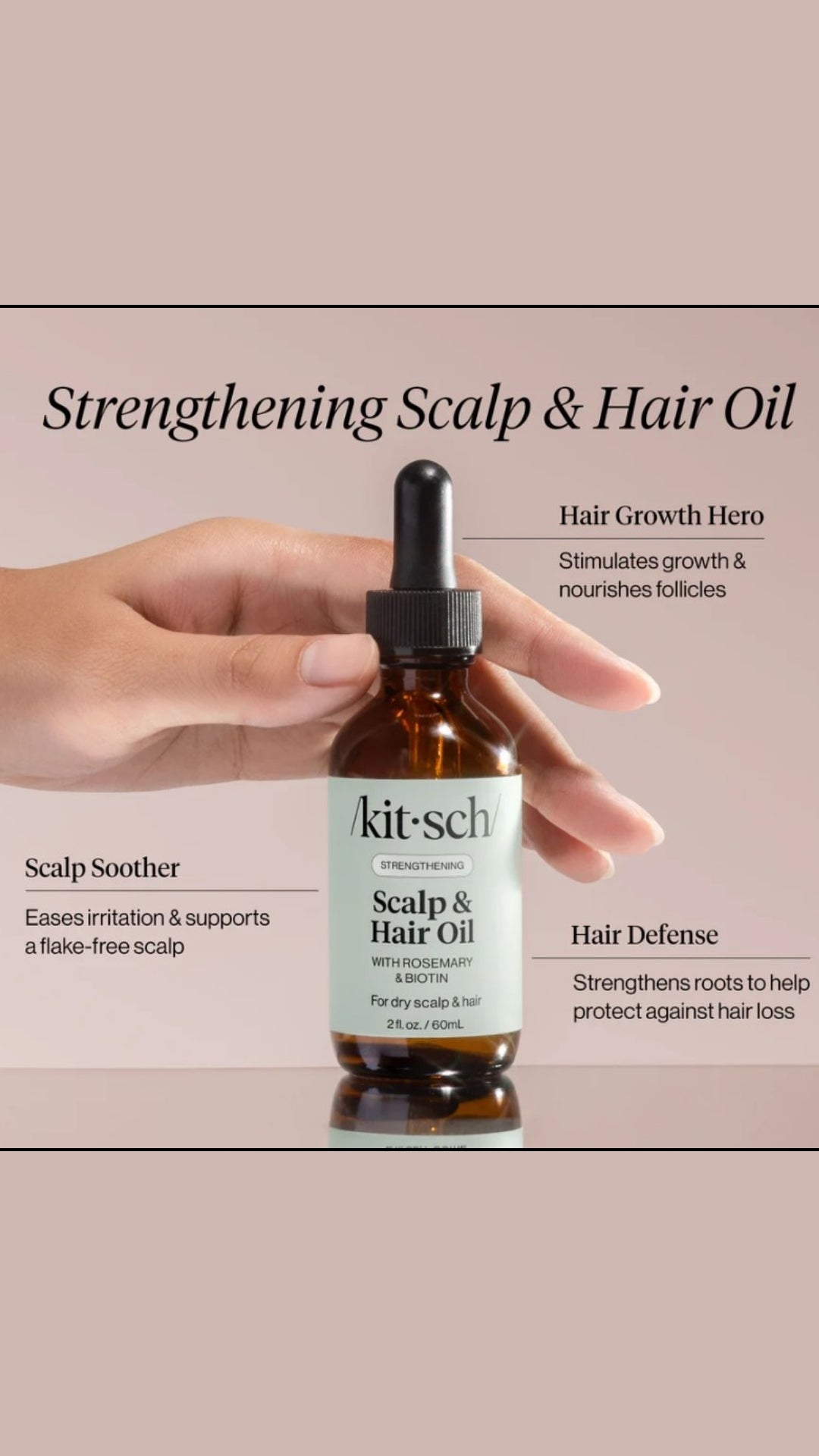 STRENGTHENING HAIR &amp; SCALP OIL | KITSCH