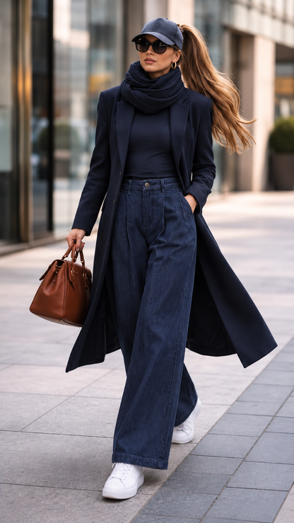 CHRIS SLOUCHY PALAZZO JEANS | DARK (RISEN)