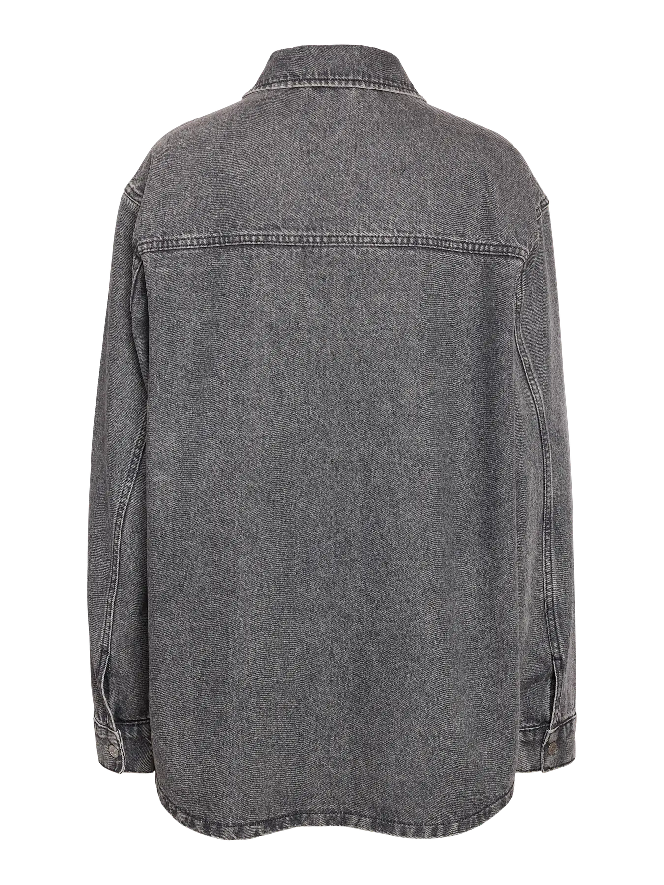 MALVA DENIM SHACKET COAT (GREY) | ONLY