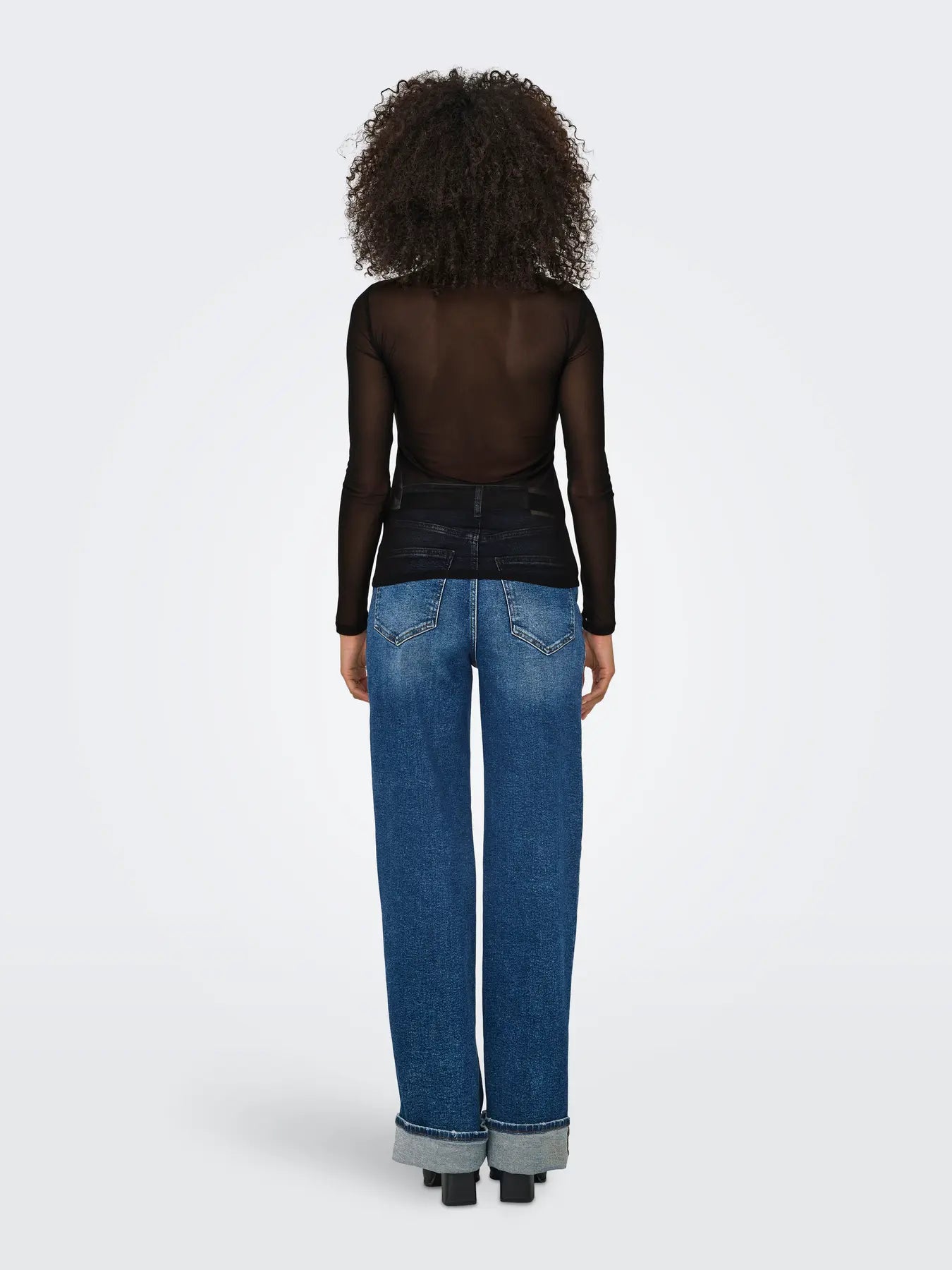 ERICA MESH TOP (BLACK) | ONLY