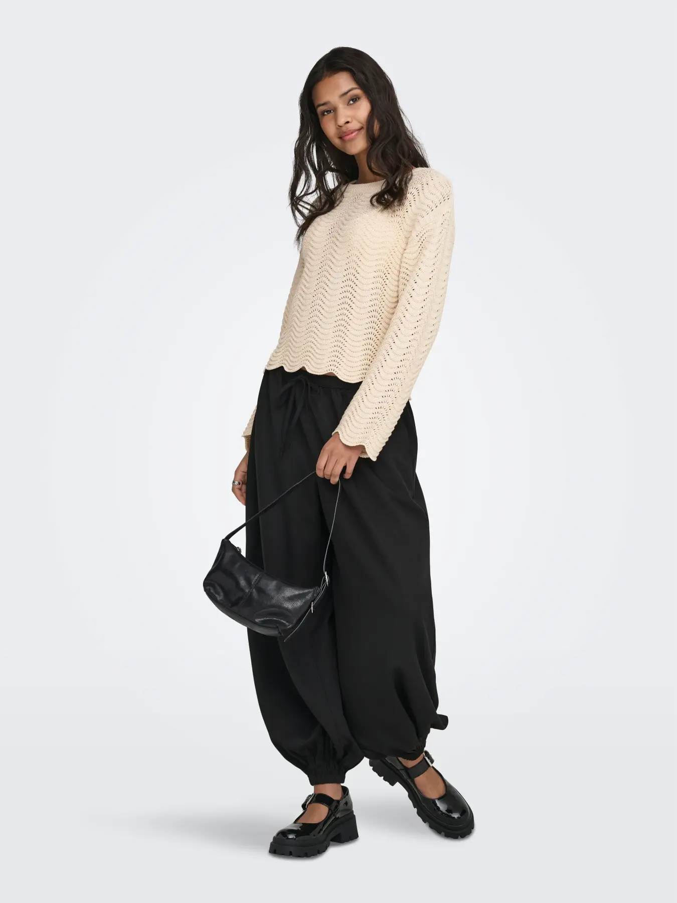 ONLASA LS WAVE STRUCTURE O-NECK CC KNT | ONLY