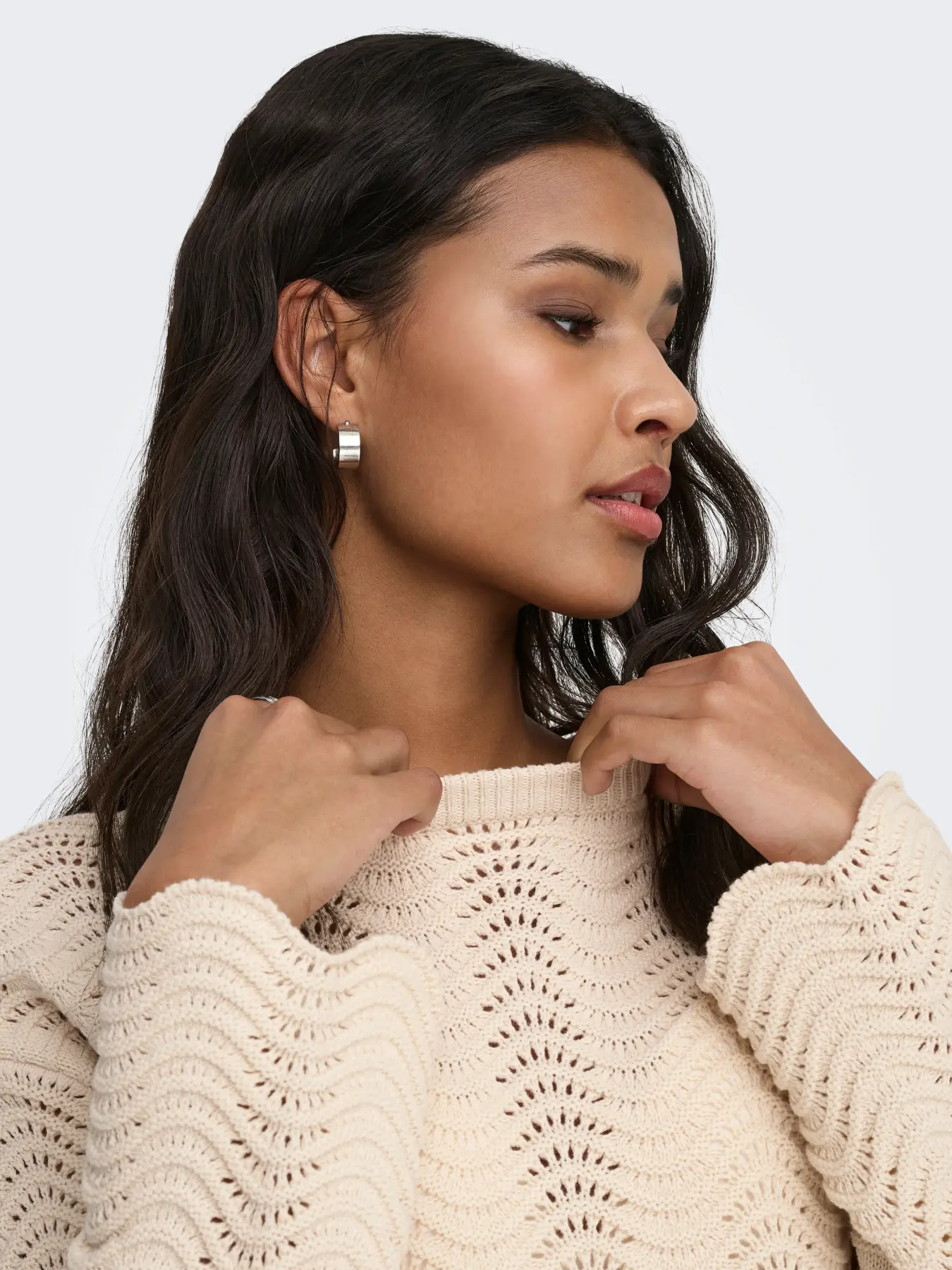 ONLASA LS WAVE STRUCTURE O-NECK CC KNT | ONLY