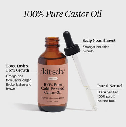 NEW 100% CASTOR OIL - 2 OZ | KITSCH