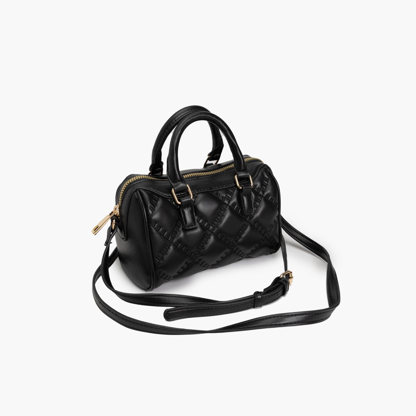 NEW QUILTED MINI CROSSBODY ( BLACK )