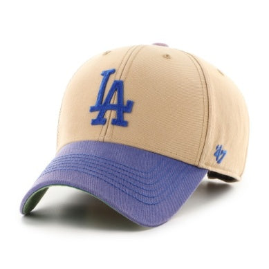 NEW 47' LA DODGERS BALL CAP (BIEGE/BLUE)