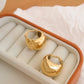 NEW AMÉLIE 18K GOLD NON-TARNISH CLASSIC ROUND HUGGIE EARRING (PRE-ORDER)