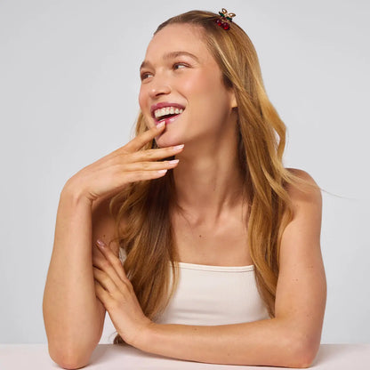 MINI RHINESTONE CLAW CLIPS 2 PC SET- CHERRY | KITSCH