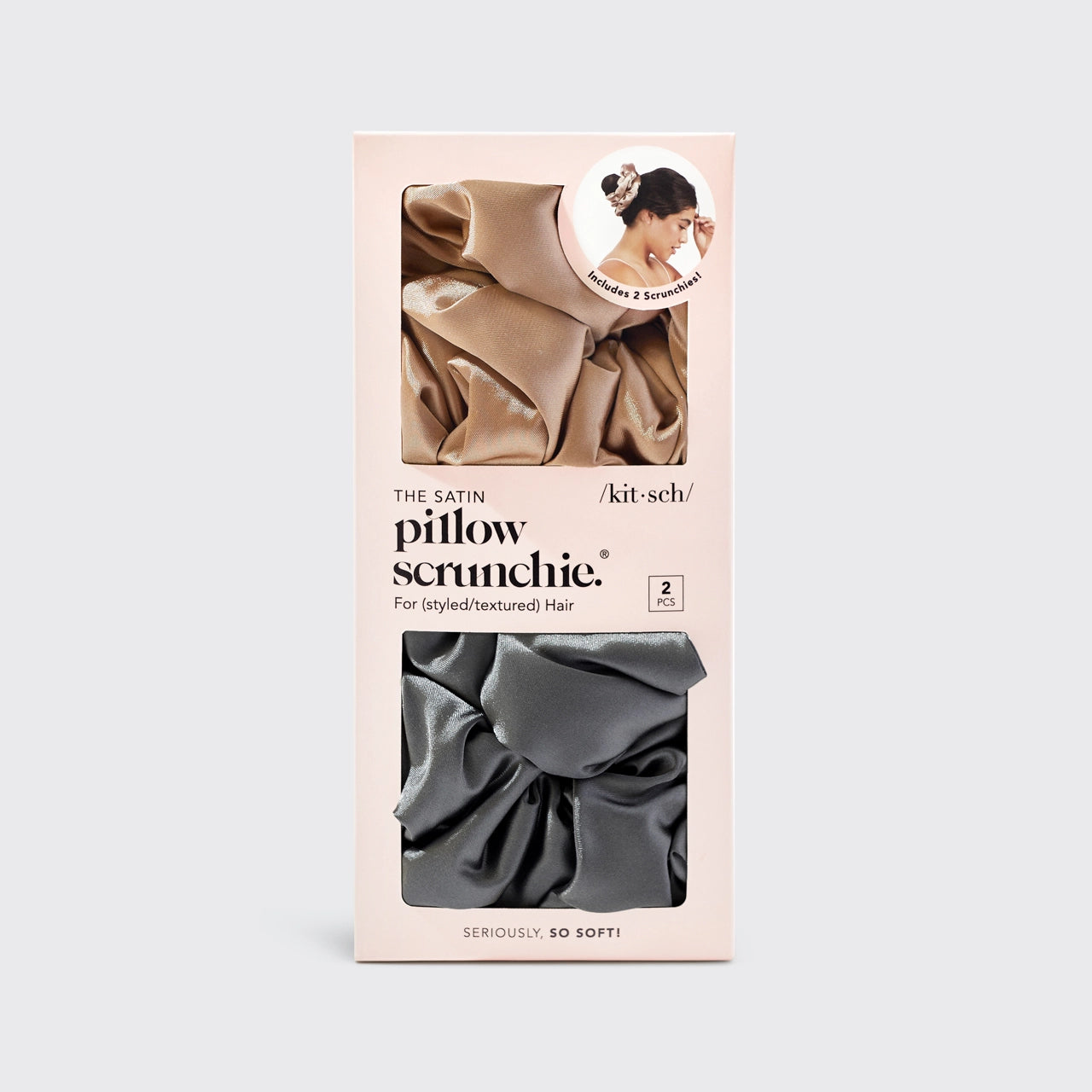 SATIN SLEEP PILLOW SCRUNCHIES | KITSCH