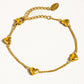 NEW VIVRE 18K GOLD NON-TARNISH PETITE HEART BRACELET (PRE-ORDER)