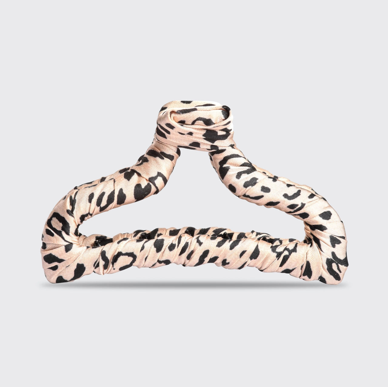 NEW | SATIN WRAPPED LEOPARD HAIR CLIP | KITSCH