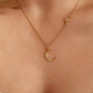 NEW MOON AND STAR NECKLACE 18K GOLD FILLED