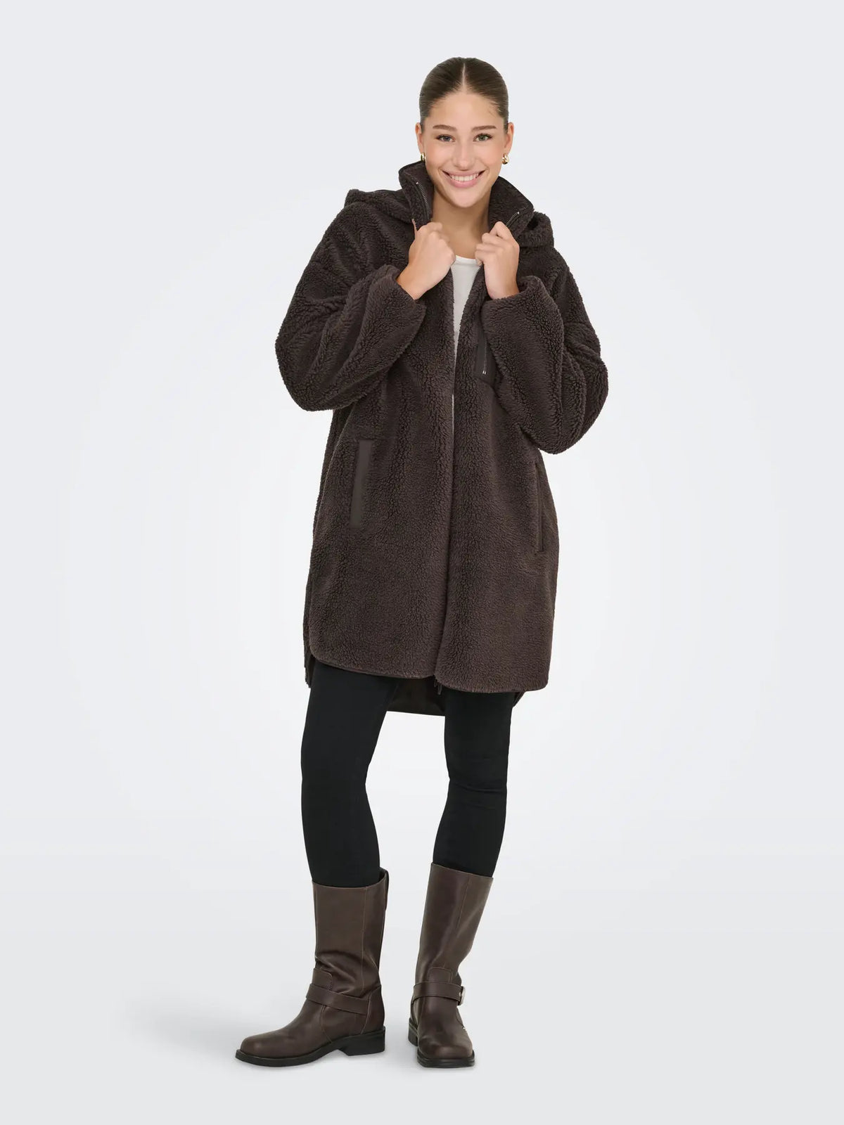 SASCHA SHERPA JACKET (ONLY) | BROWN