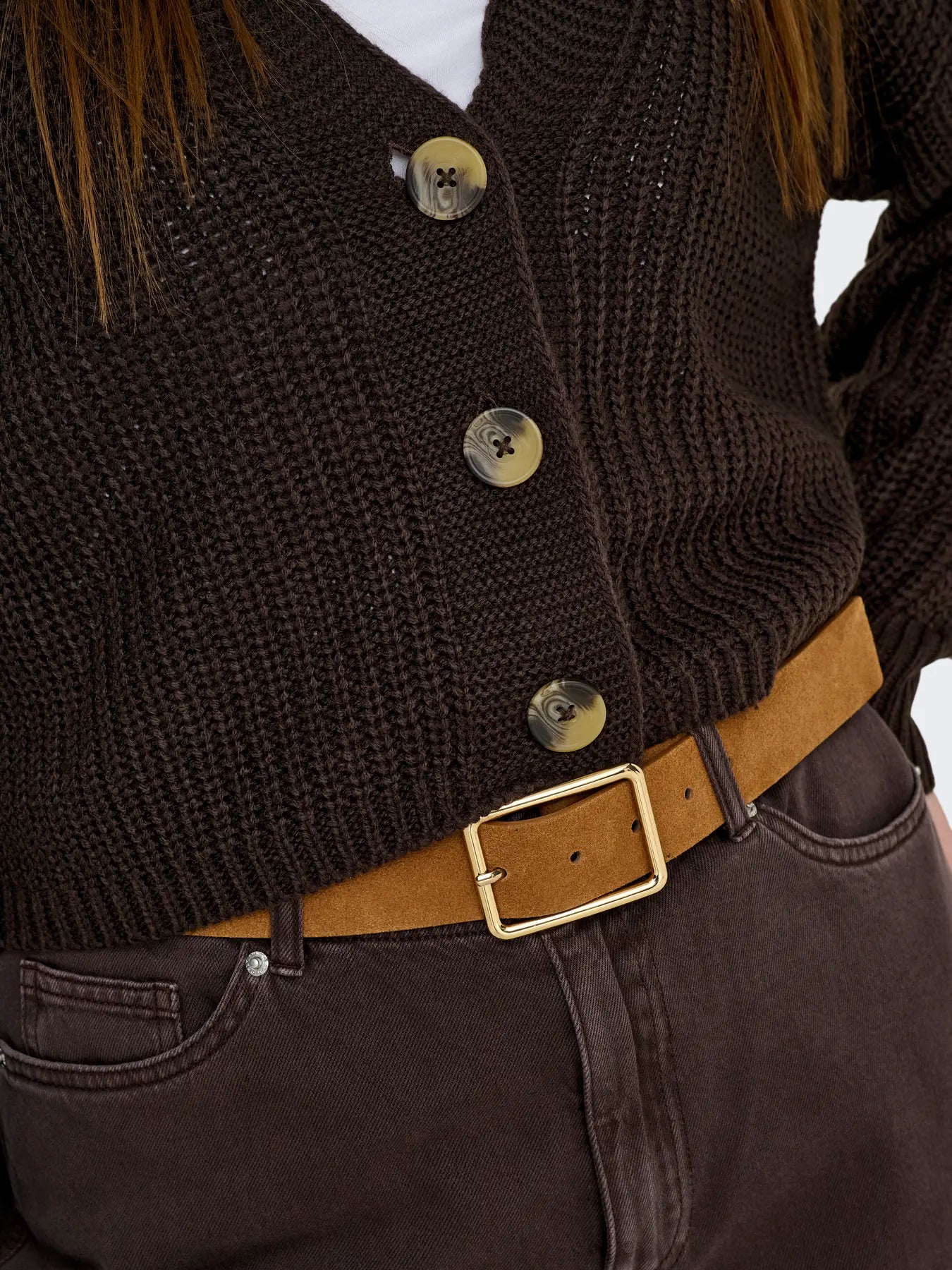 CAROL CARDIGAN (BROWN) | ONLY
