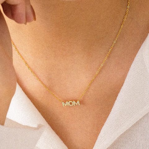 18K GOLD NON-TARNISH MOM NECKLACE