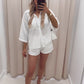 NIKKI TWO PIECE LINEN SET (WHITE)