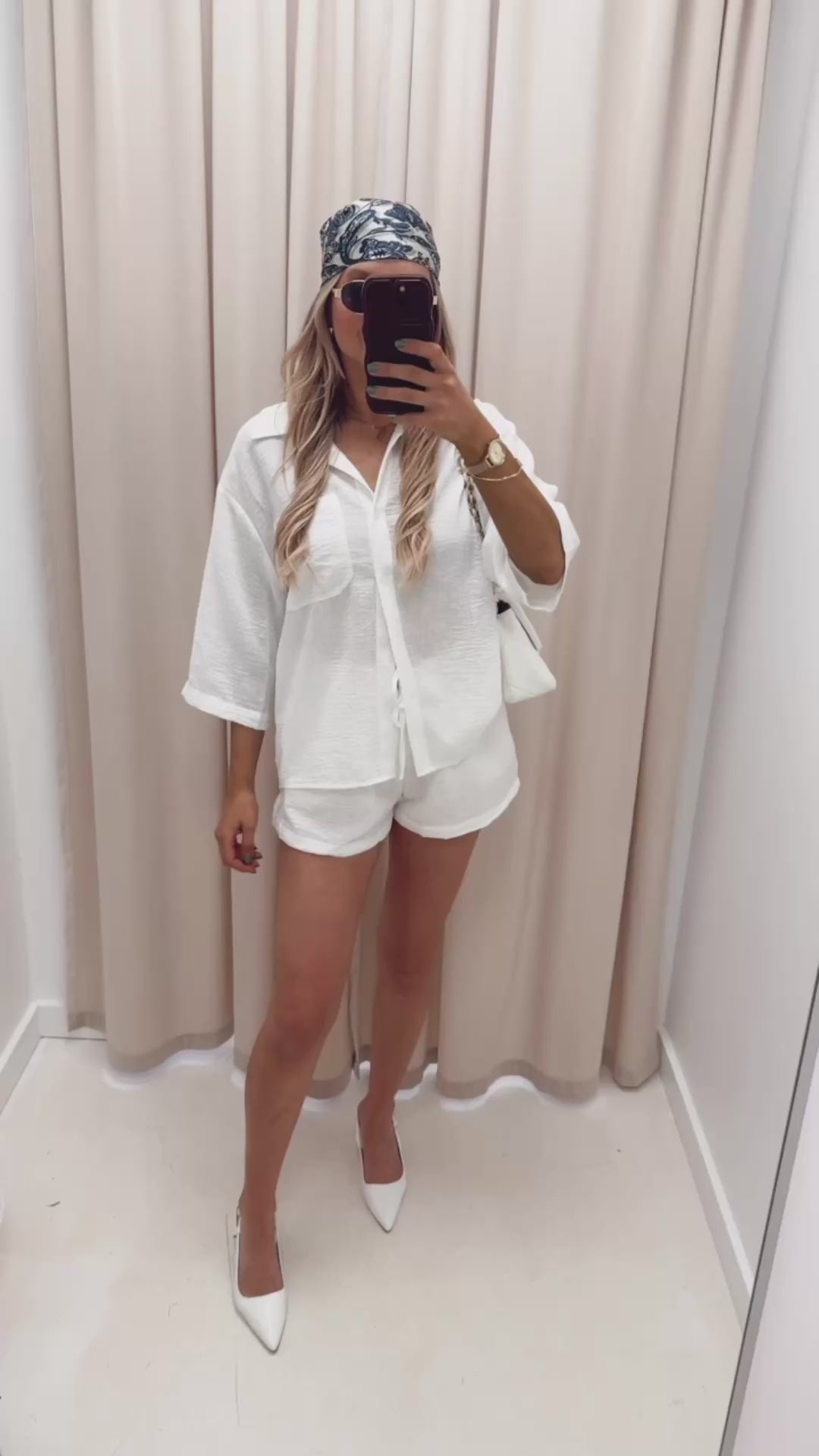 NIKKI TWO PIECE LINEN SET (WHITE)