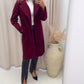 LONGLINE DRESS COAT (DEEP BURGUNDY)