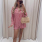 POPPY STRIPED SHIRT DRESS (RED)