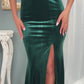 PRE-ORDER | GREEN VELVET GOWN