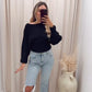 ARLA RIBBED SWEATER (BLACK)