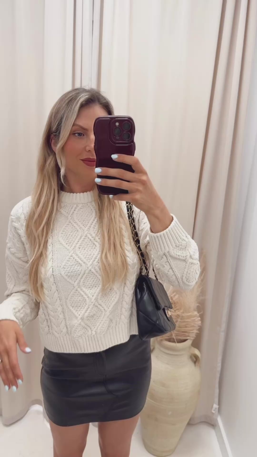 LELLY CABLE KNIT SWEATER (CREAM) | ONLY