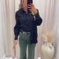 NAOMIE BUTTON UP BLOUSE (BLACK)