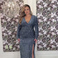 PRE-ORDER | ROMA VELVET GOWN | BLUE