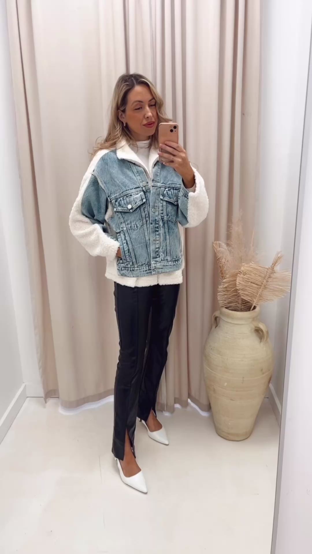 DORO MIXED SHERPA COAT