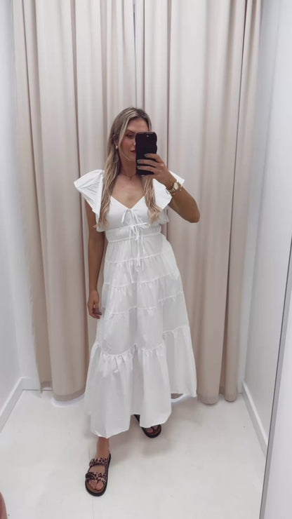 JESSICA WHITE MAXI DRESS