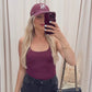 LEA REVERSIBLE TANK (BURGUNDY) | ONLY