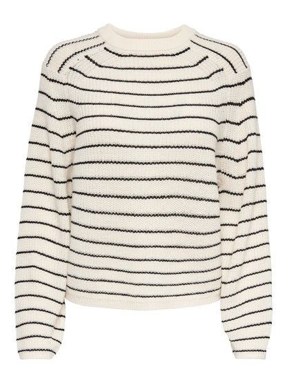 BASE STRIPE KNIT SWEATER | ONLY