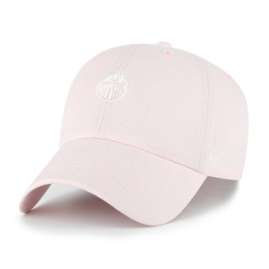 OILERS CLEAN UP BASEBALL HAT (BABY PINK) | 47