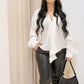 NEW STEPHANIE FRONT TIE BLOUSE  (WHITE)