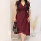 NEW MEGAN MIDI (BURGUNDY)