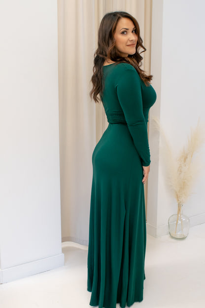 NEW ANGIE MAXI DRESS (HUNTER GREEN)