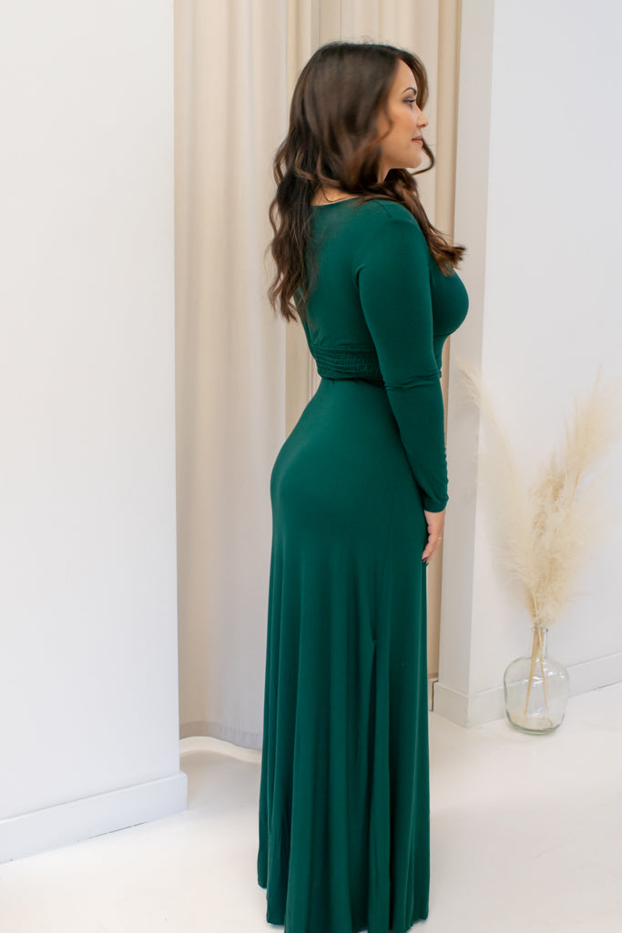 NEW ANGIE MAXI DRESS (HUNTER GREEN)