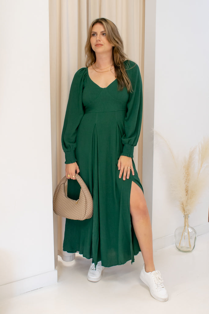 NEW ANNE MAXI DRESS (GREEN)