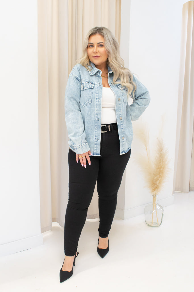 NEW ISABELLE DENIM JACKET (LIGHT WASH)