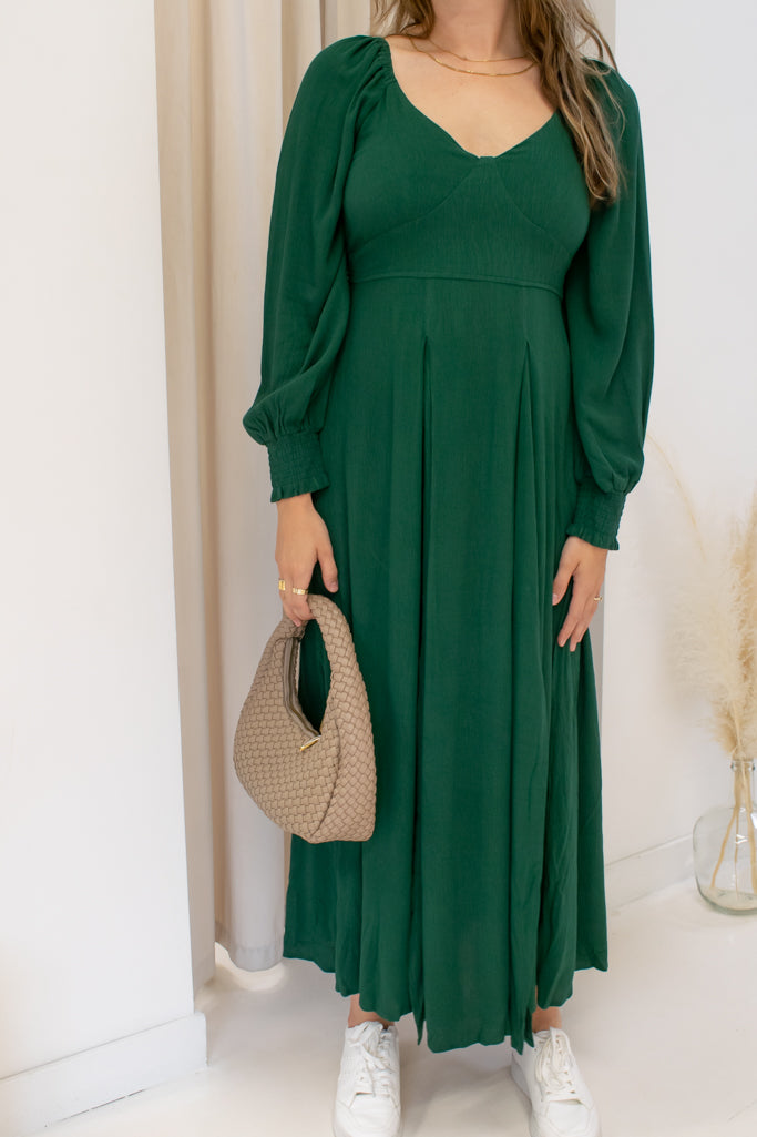 NEW ANNE MAXI DRESS (GREEN)