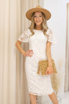 NEW LIRA LACE MIDI DRESS