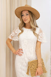 NEW LIRA LACE MIDI DRESS