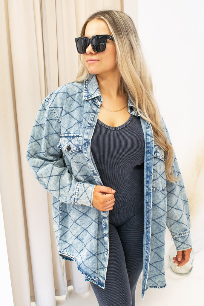 NEW DELTA QUILTED SHACKET